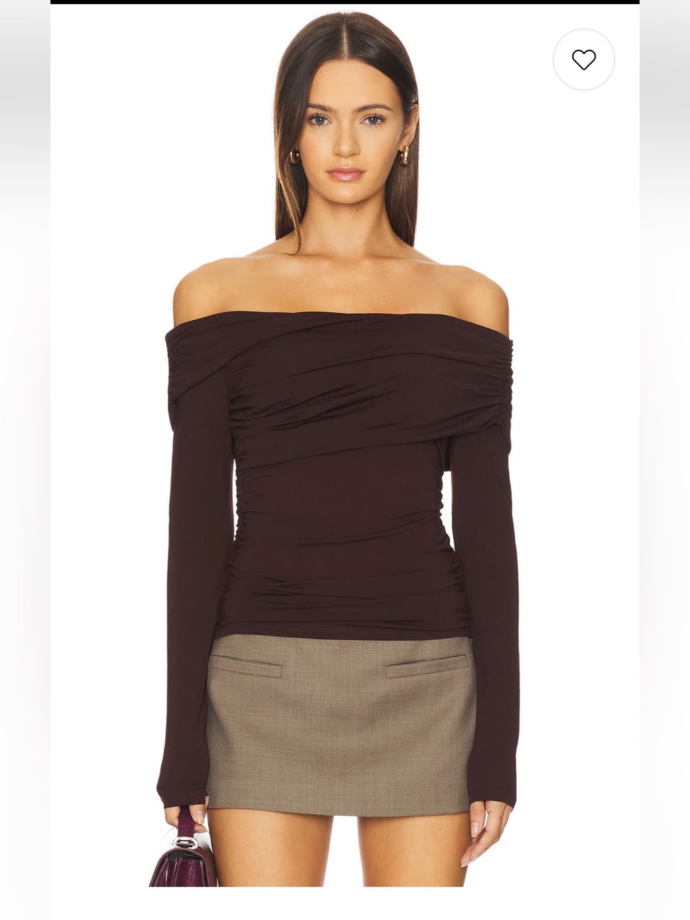 NEW ASTR datia top in brown medium